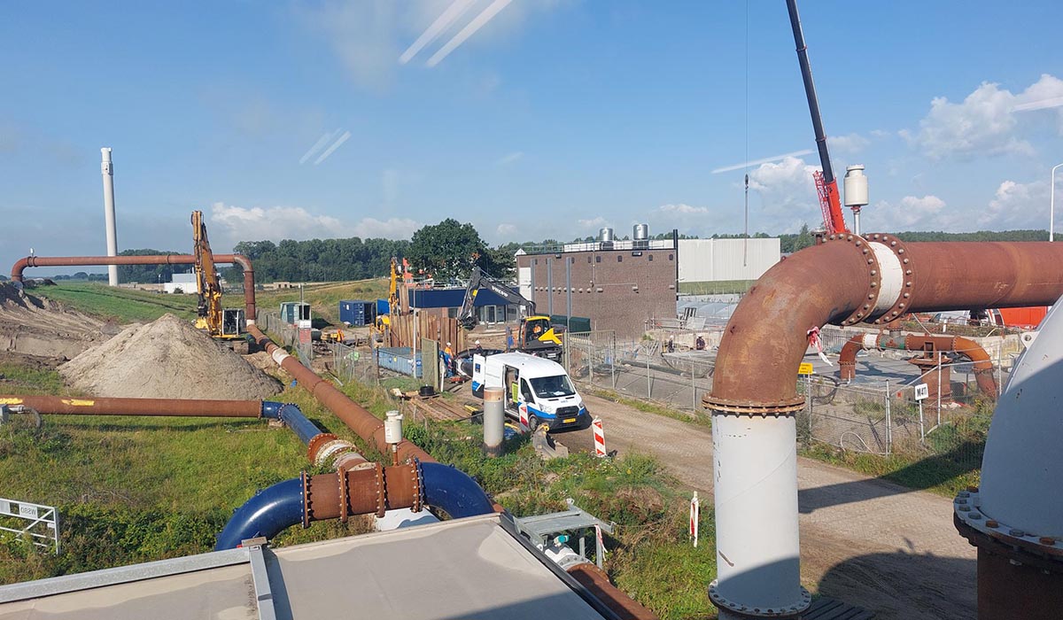 Tijdelijke pomp installatie - Afvalwaterpersleiding 2.0 Renovatie Persstation Moerdijk