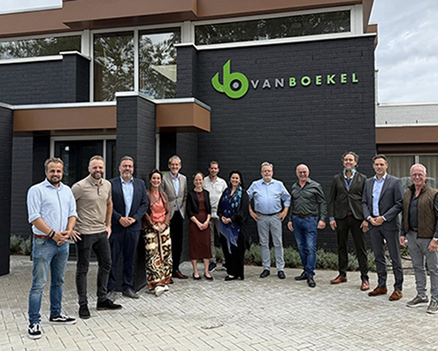 Het college van B&W van de Gemeente Maashorst op bezoek